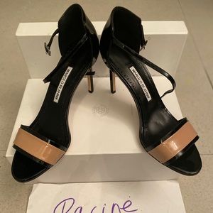Manolo Blahnik Tres Sandal patent leather